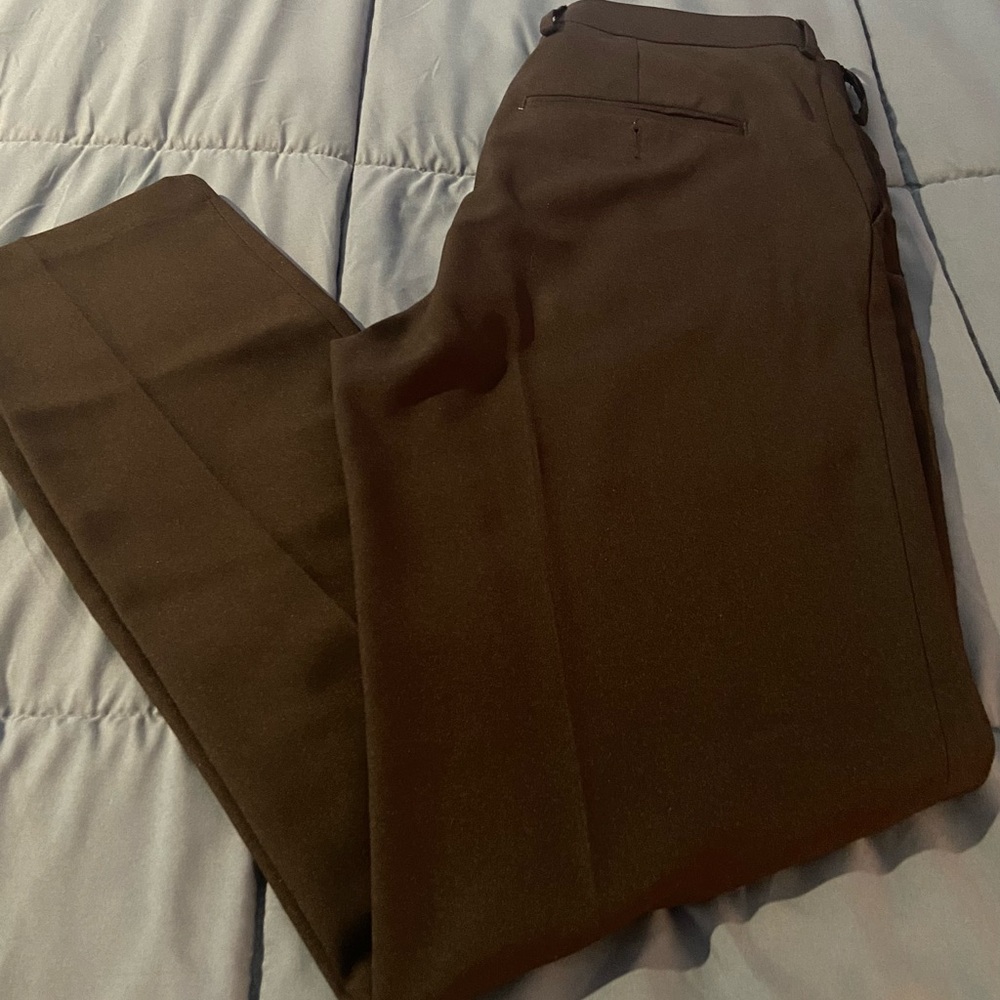 Mens HAGGAR SLIM FIT Black PREMIUM STRETCH DRESS PANTS SIZE 30/32